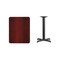 Emma and Oliver 24"x30" Rectangular Laminate Table with 22"x22" Table Height Base